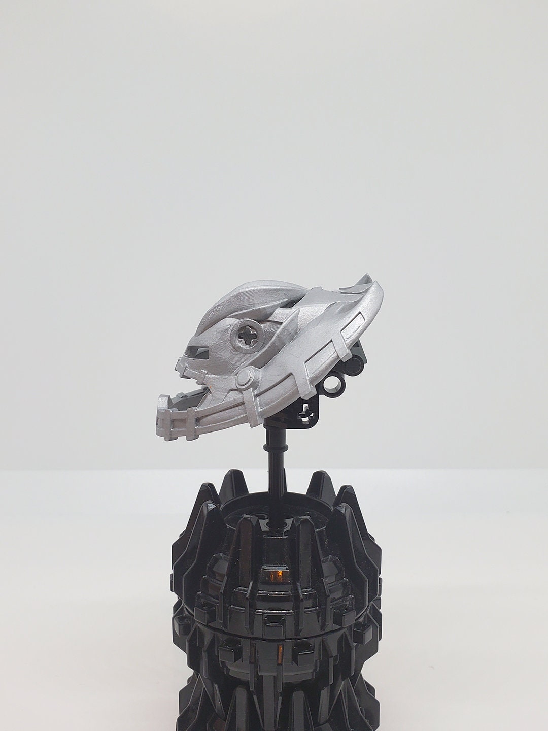 Vezon Head [Olmak-Fused] | Mask of Dimensional Gates Fused to Vezon's Head, Silver