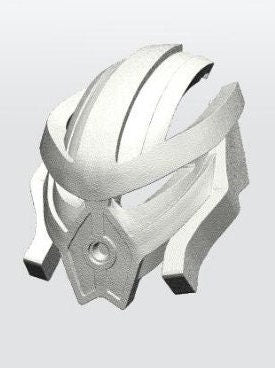 Champion Mask of Intangibility | Toa Tuyet's Metru Blue Kanohi (New Galva Ver)