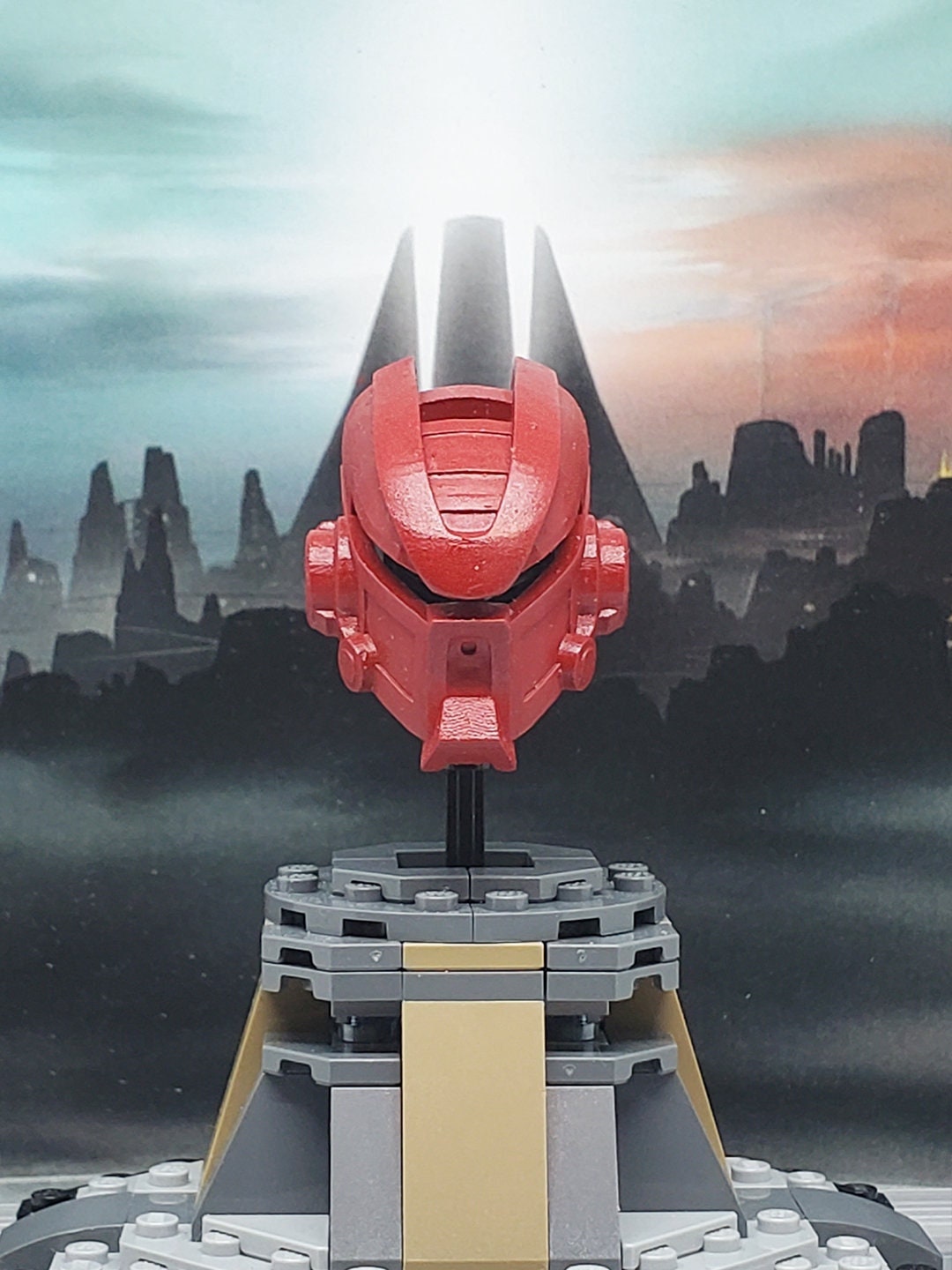 Mask of Regeneration | Great Kanohi Kiril, Metru Red (Galva Ver. 1)