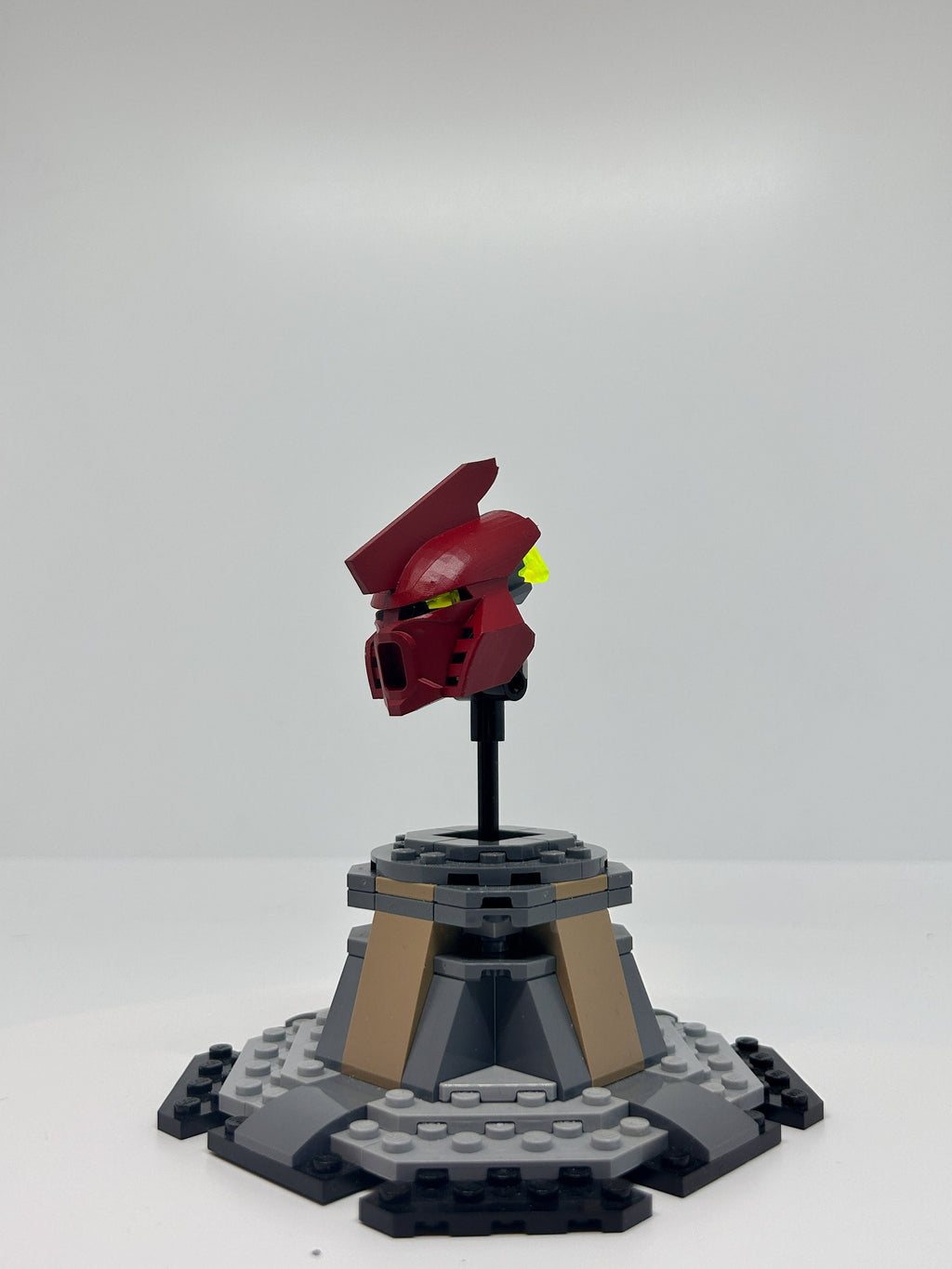 Sky Adaptive Mask of Shielding | Kanohi Hau, Metru Red (Rothanak Ver)