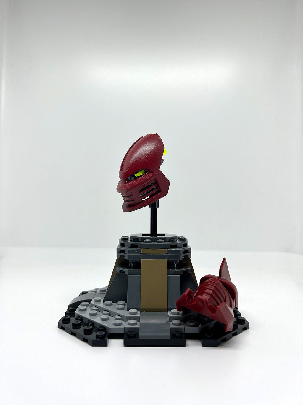 Noble Adaptive Mask of Shielding | Noble Kanohi Hau, Dark Red