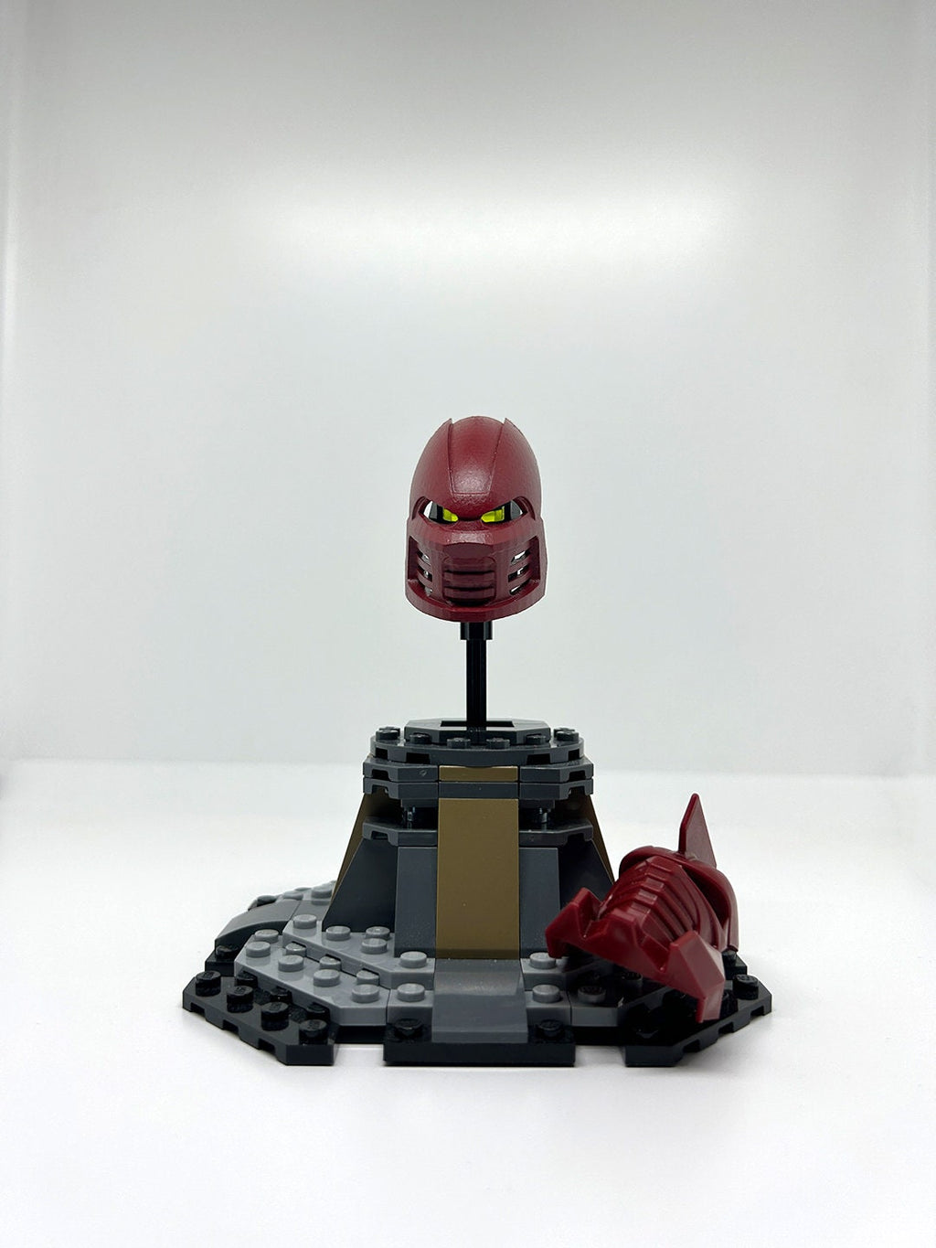 Noble Adaptive Mask of Shielding | Noble Kanohi Hau, Dark Red