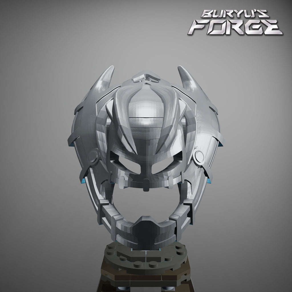 Vezon Head [Olmak-Fused] | Mask of Dimensional Gates Fused to Vezon's Head, Silver
