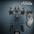Toa Pouks Canon Contest Armor Set |  Hagah Kit, Dark Pearl Gray