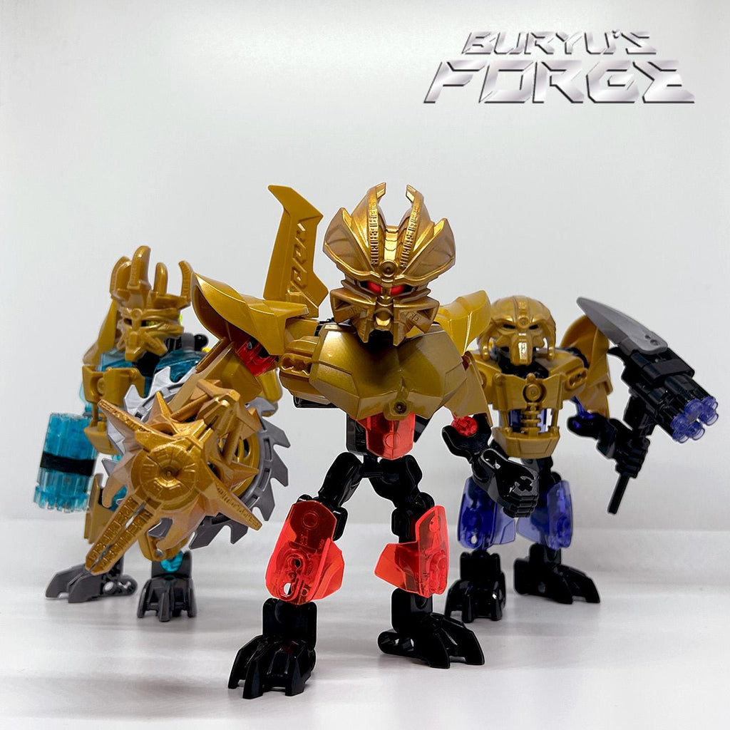 Mask of Chrono Vision / Time | Bionicle G2 Mask, Pearl Gold