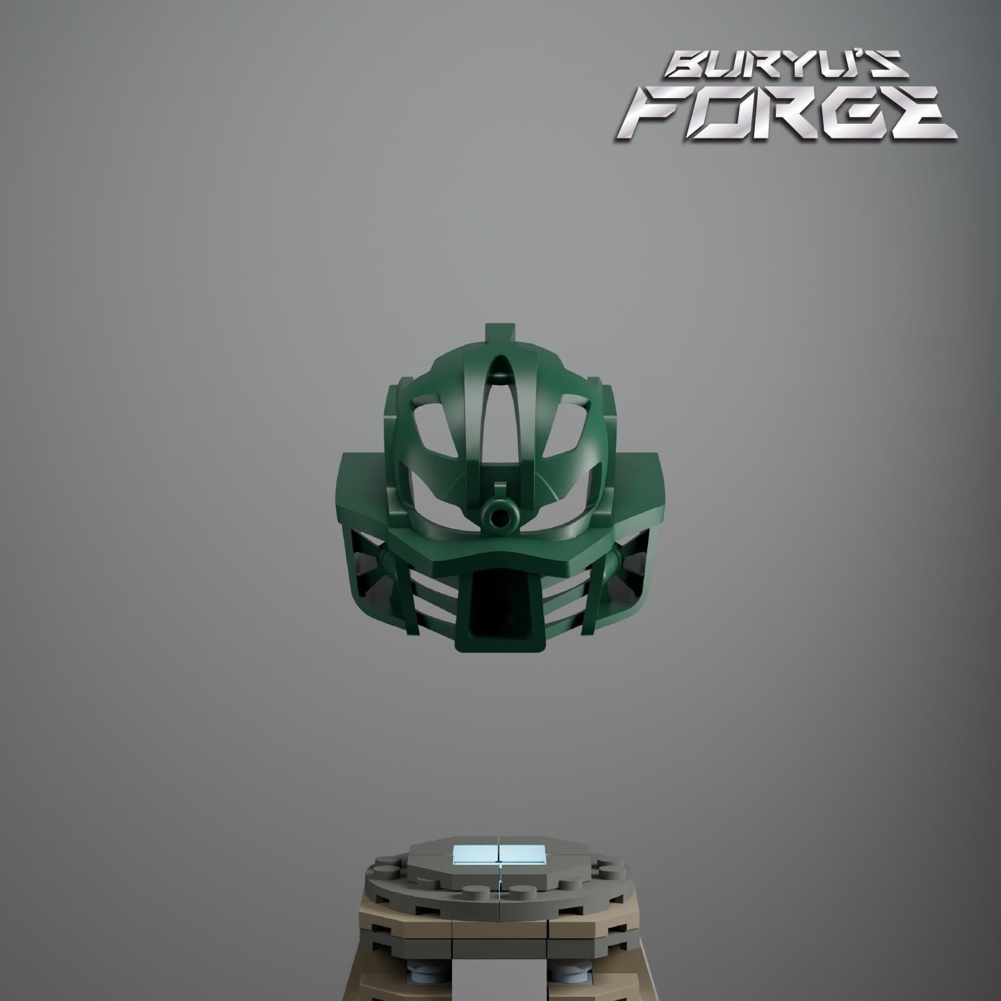 Great Pilot Mask of Levitation | Pilot Miru, Metru Green (Dark Green)