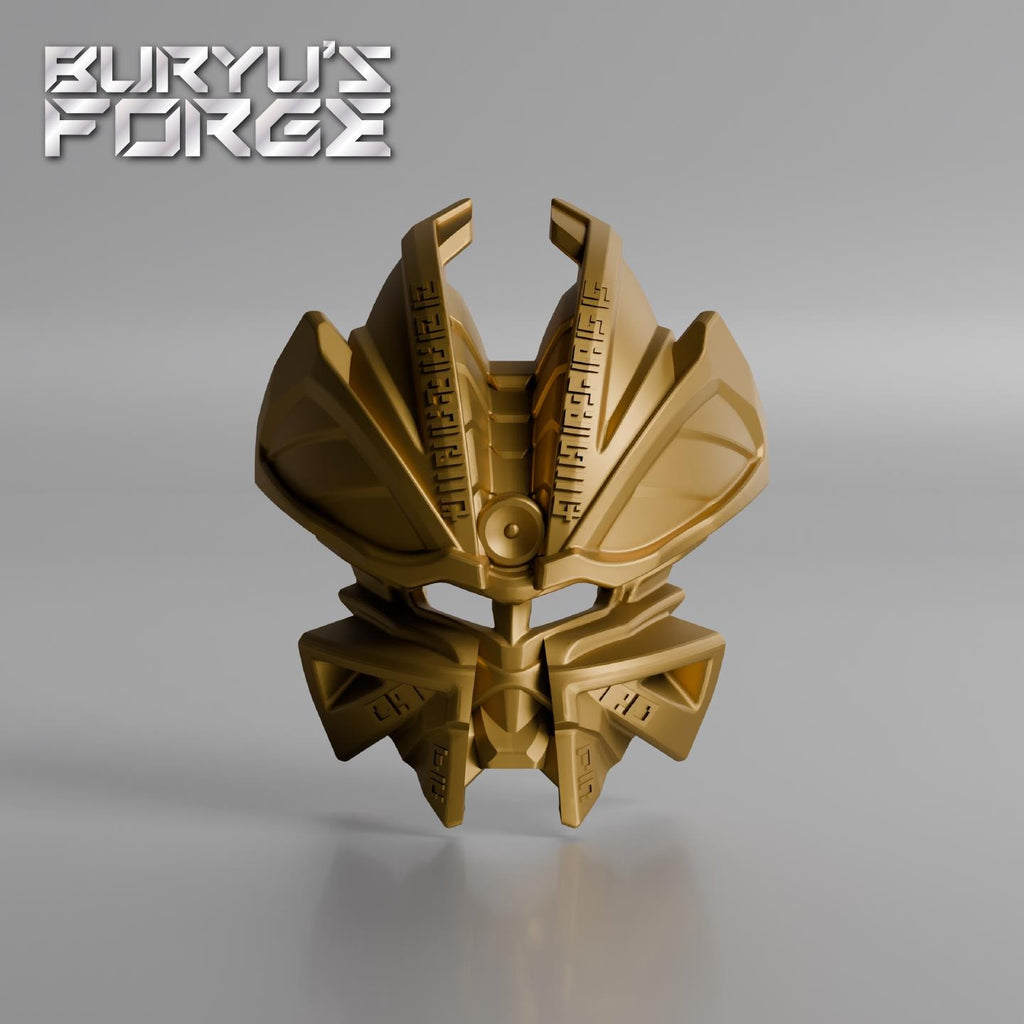 Mask of Chrono Vision / Time | Bionicle G2 Mask, Pearl Gold