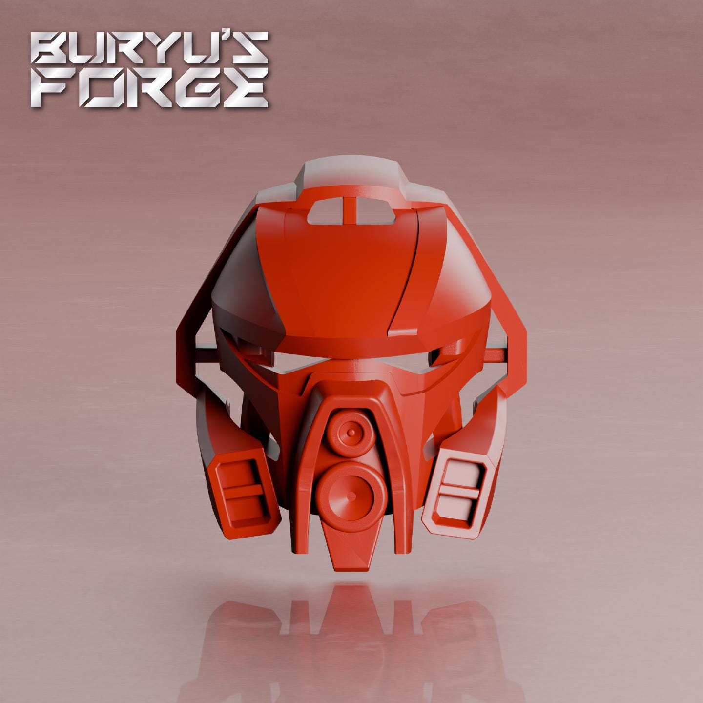 G2 Kanohi Aki | Akamai's Mask, Mata Red, Pearl Gold, G2 Compatible