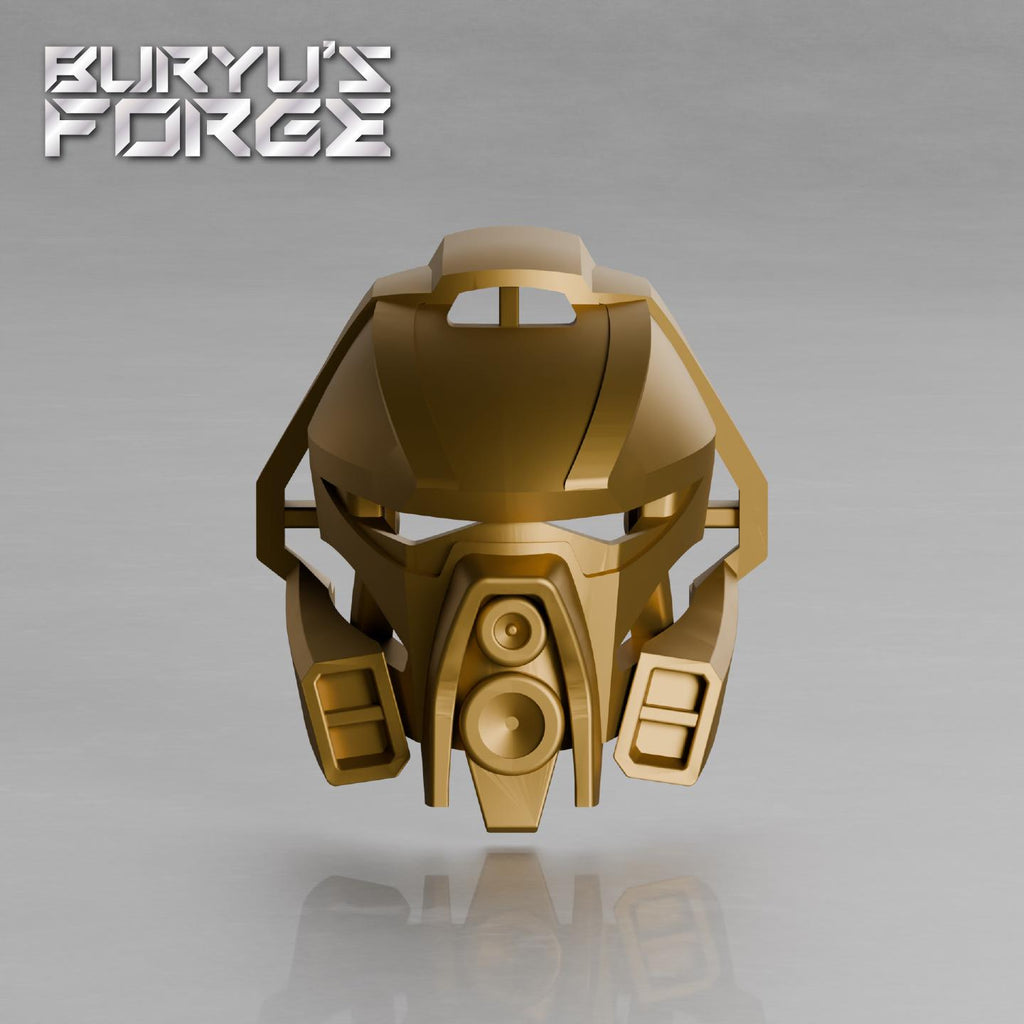 G2 Kanohi Aki | Akamai's Mask, Mata Red, Pearl Gold, G2 Compatible