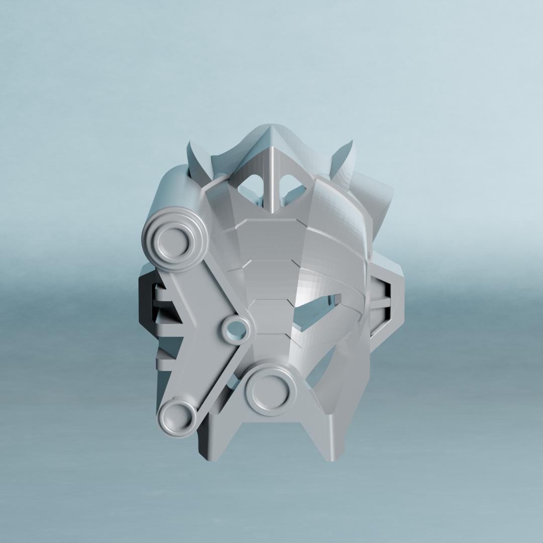 G2 Kanohi Rua | Wairuha's Mask, Silver, G2 Compatible