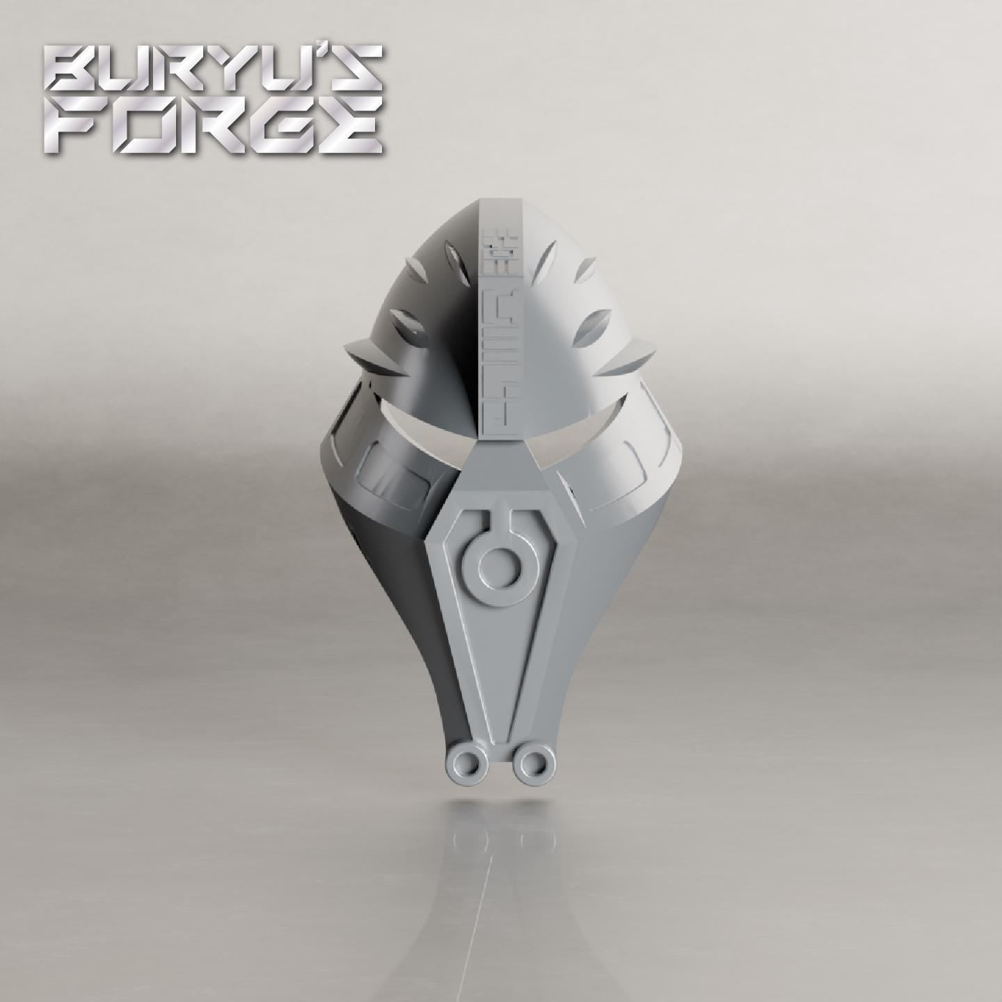 Mask of Reverberation | Kanohi Takapung, Pearl Light Grey