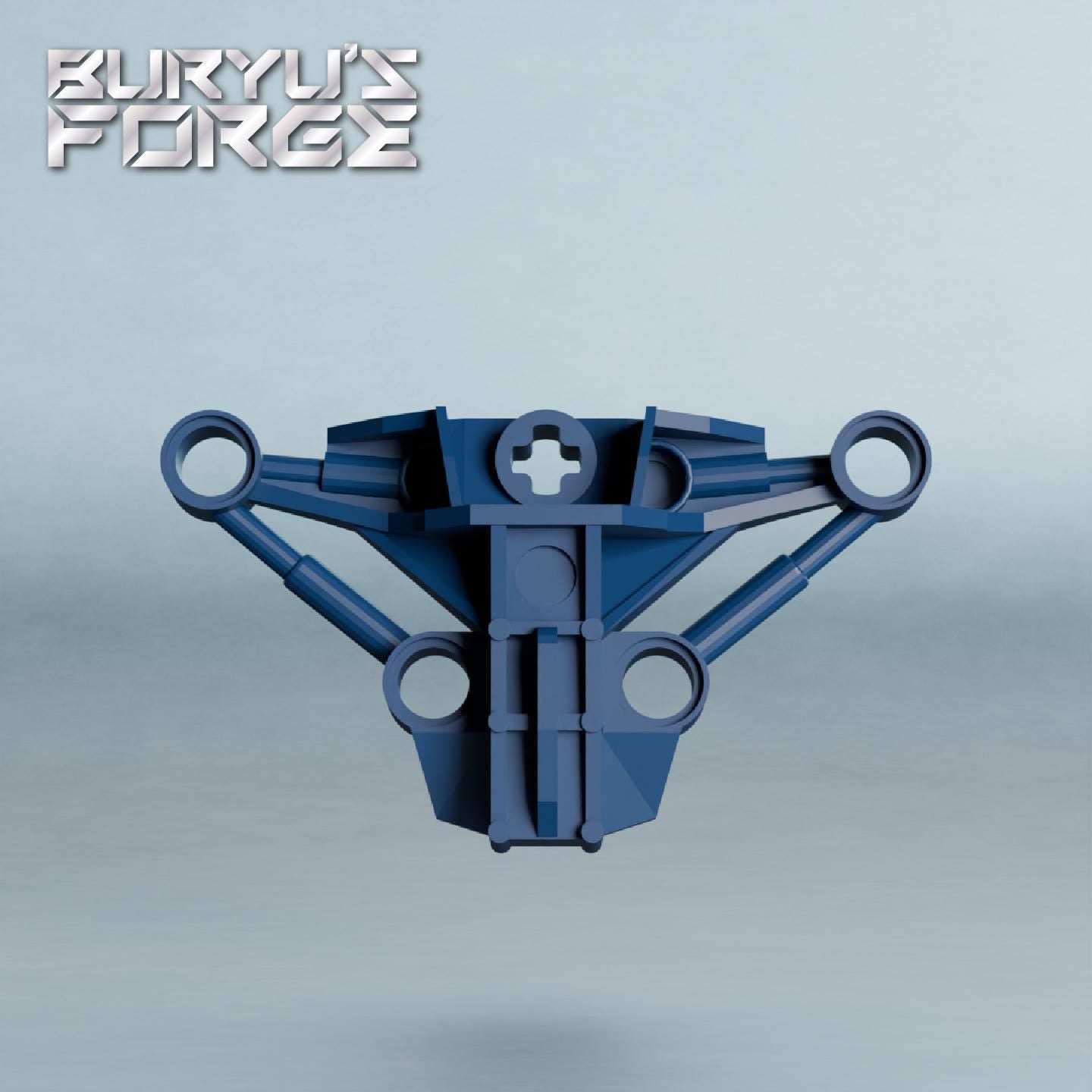 Mistika Torso Armour | Onua, Krika, Mata Nui Custom Chestpiece, Dark Blue