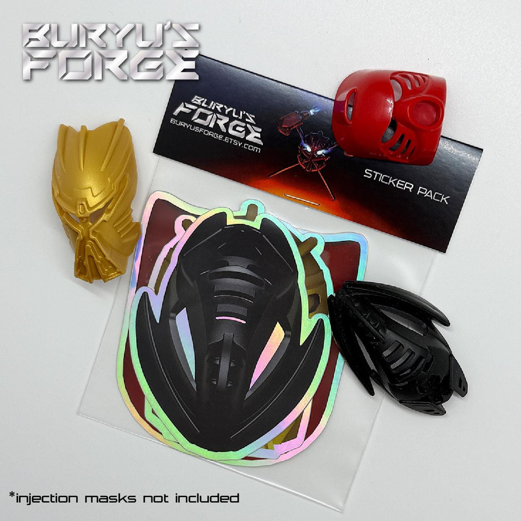 B10NICLE Day Special | Holographic Iconic Mask Sticker Pack
