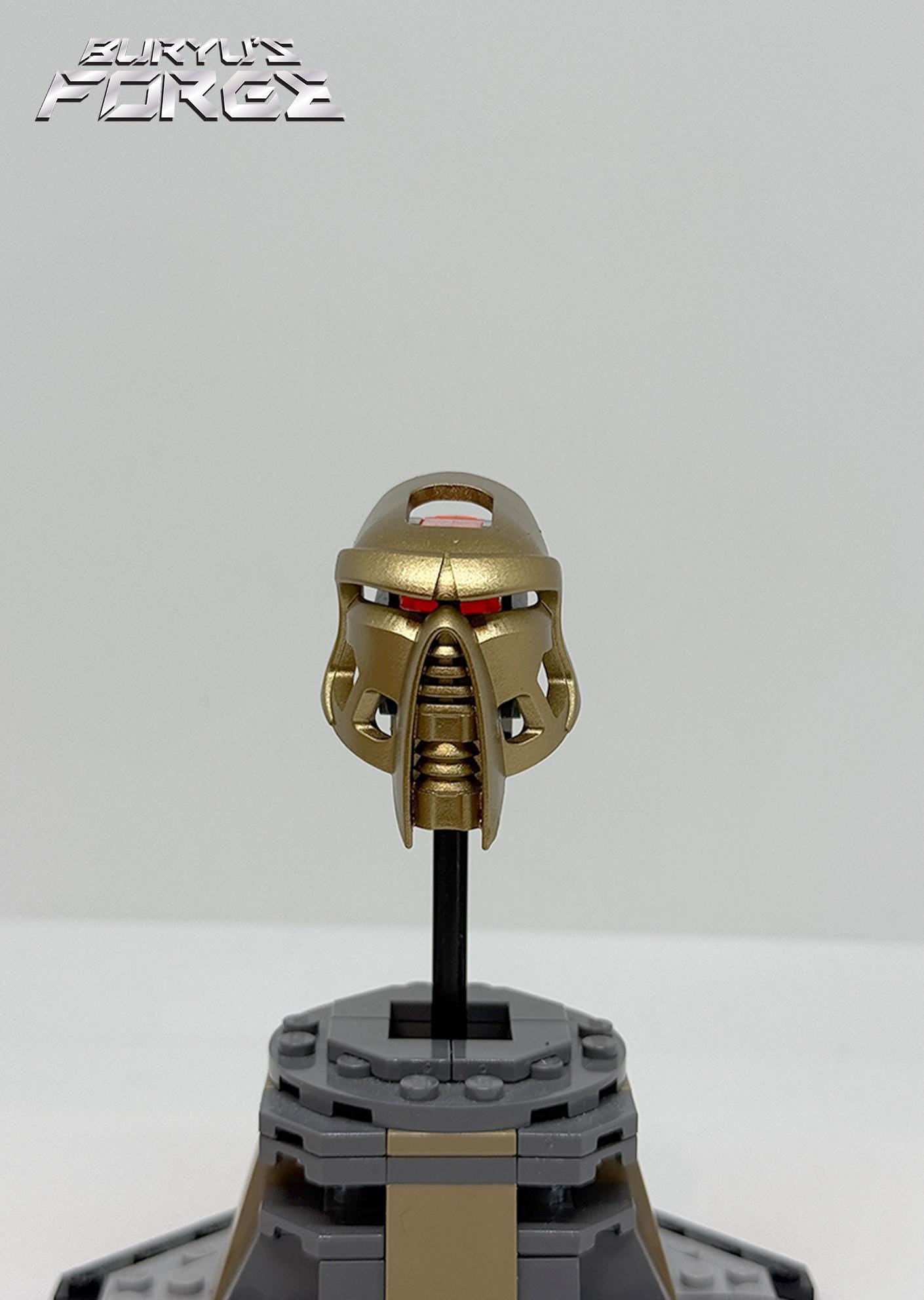 Lhikan's Noble Hau | Kanohi Hau, Dark Gold