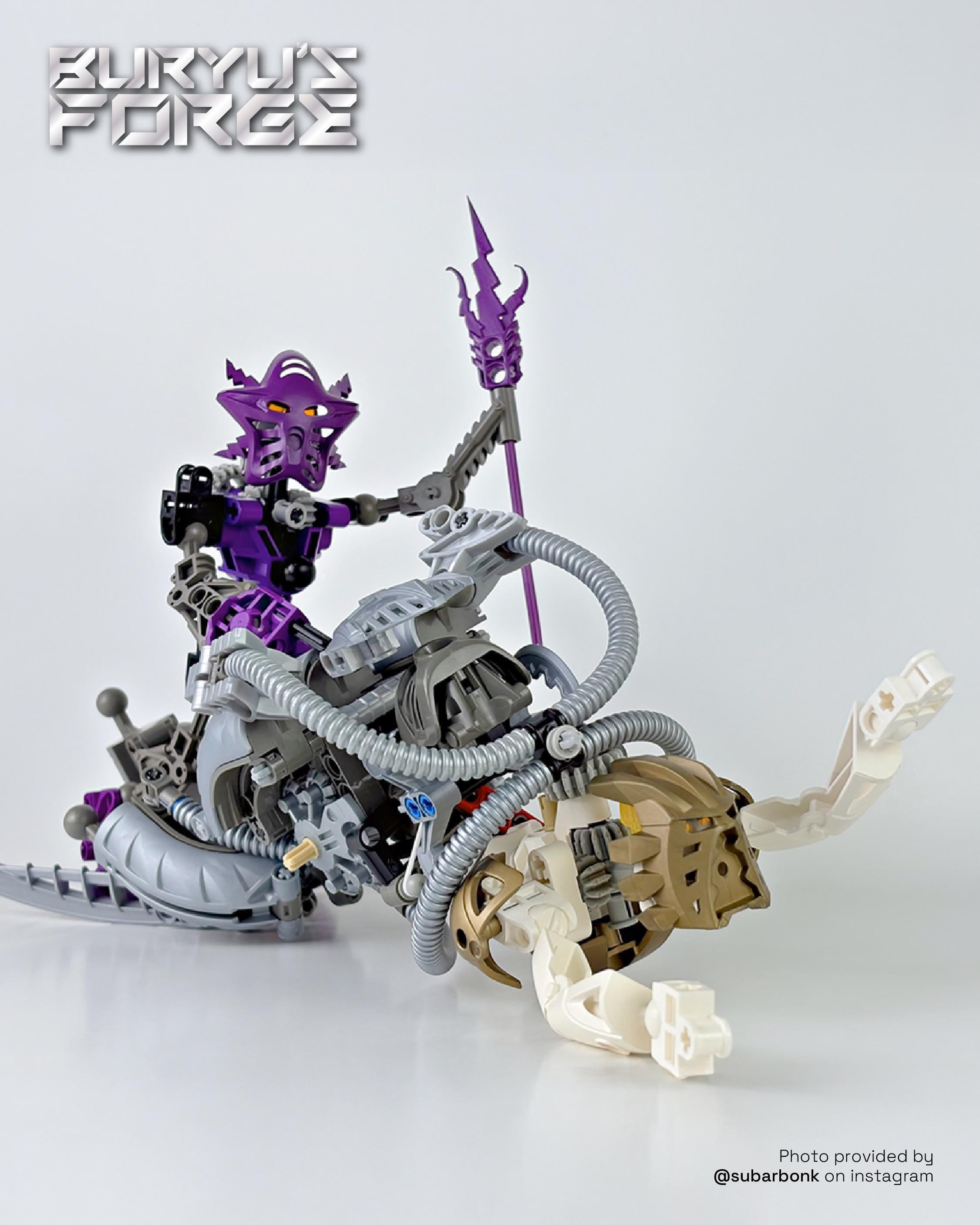 Toa Voriki [PRE-SALE] | BIONICLE Custom Kit, Mask and Tools, Purple